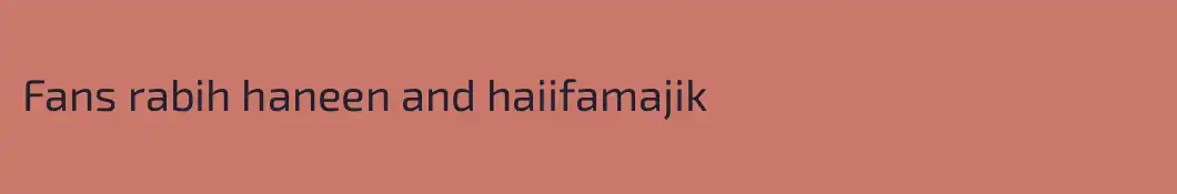 Fans rabih haneen and haiifamajik